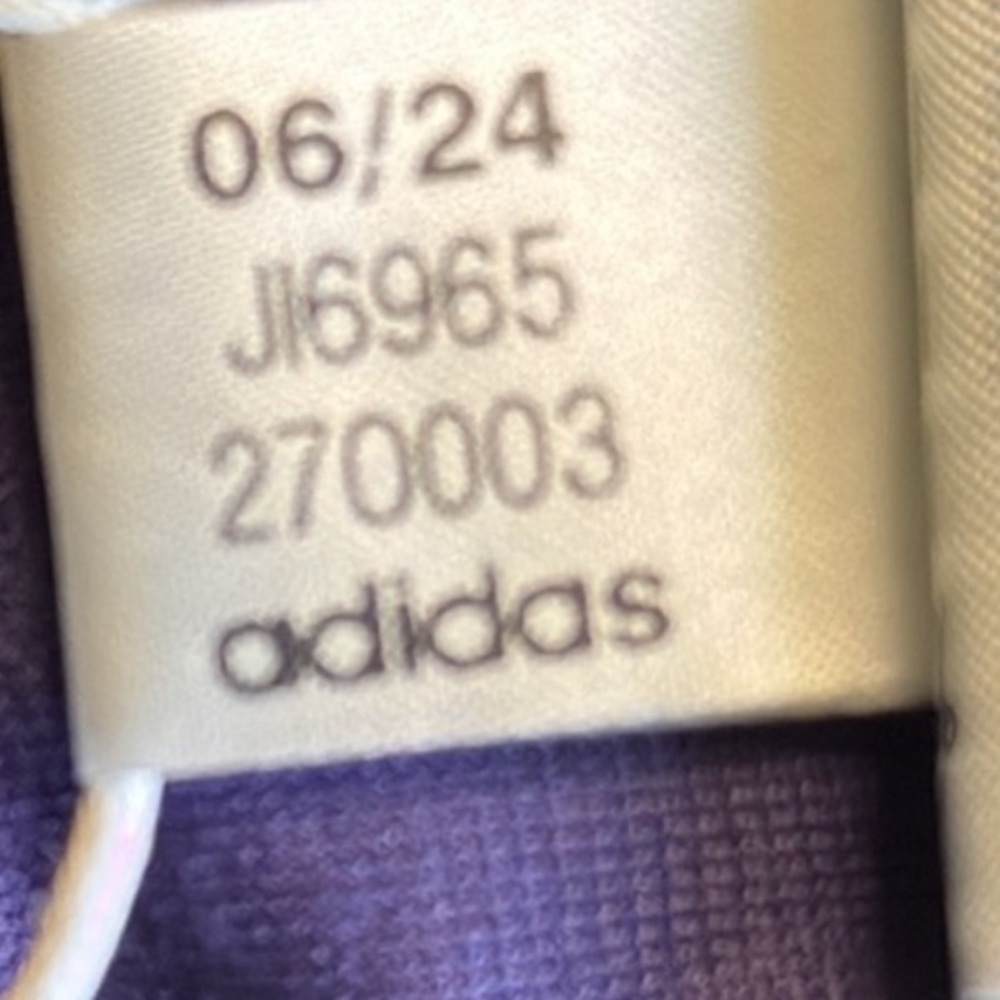 ADIDAS Bling Thick Velour Royal Purple Y2K Glam Wide-leg Pants - Picture 9 of 10